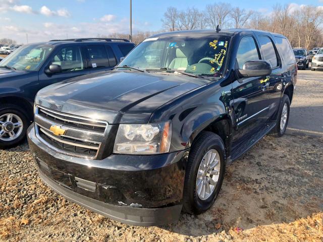 1GNFK13569R105286 - 2009 CHEVROLET TAHOE HYBR BLACK photo 2