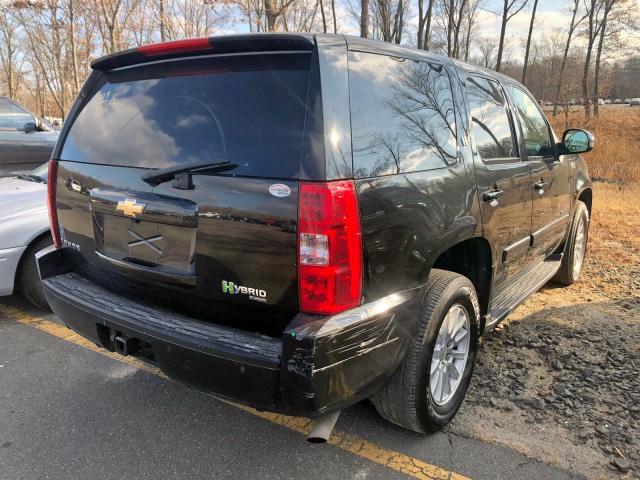 1GNFK13569R105286 - 2009 CHEVROLET TAHOE HYBR BLACK photo 4