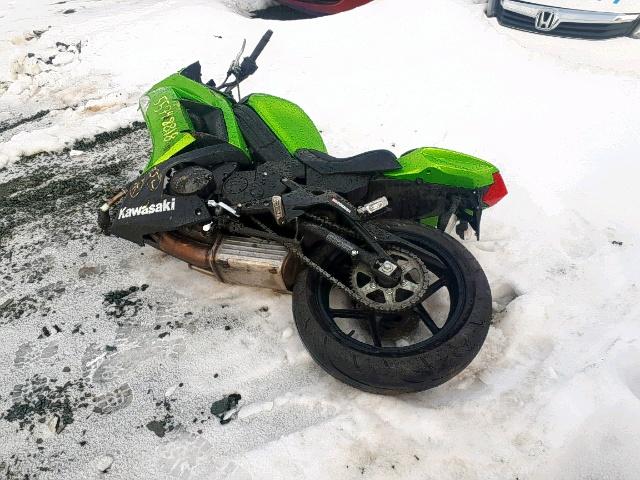 JKAEXEE16DDA09684 - 2013 KAWASAKI EX650 E GREEN photo 3