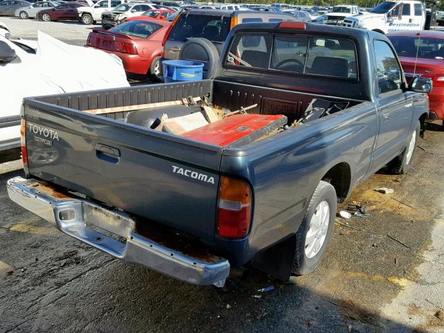 4TANL42N9WZ016355 - 1998 TOYOTA TACOMA GREEN photo 4