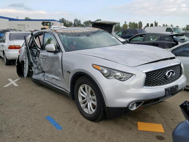 JN8CS1MW4HM415505 - 2017 INFINITI QX70 SILVER photo 1