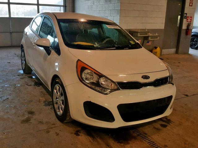 KNADN5A30D6113228 - 2013 KIA RIO EX WHITE photo 1