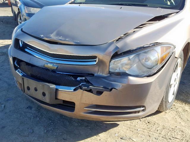 1G1ZG57B08F195185 - 2008 CHEVROLET MALIBU LS ნაცრისფერი ფოტო 9