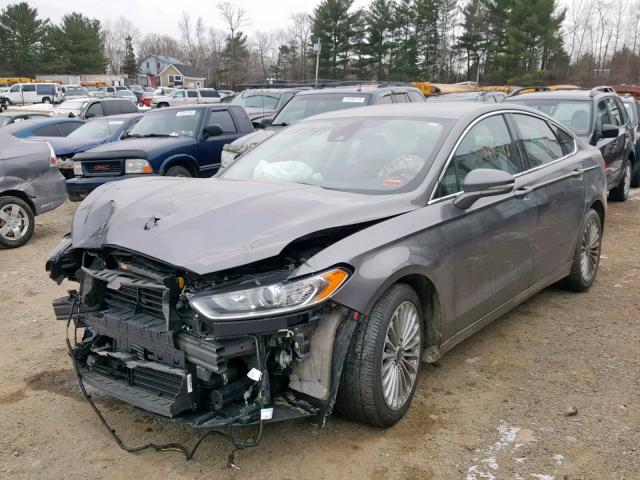 3FA6P0D97ER165734 - 2014 FORD FUSION TIT BLACK photo 2