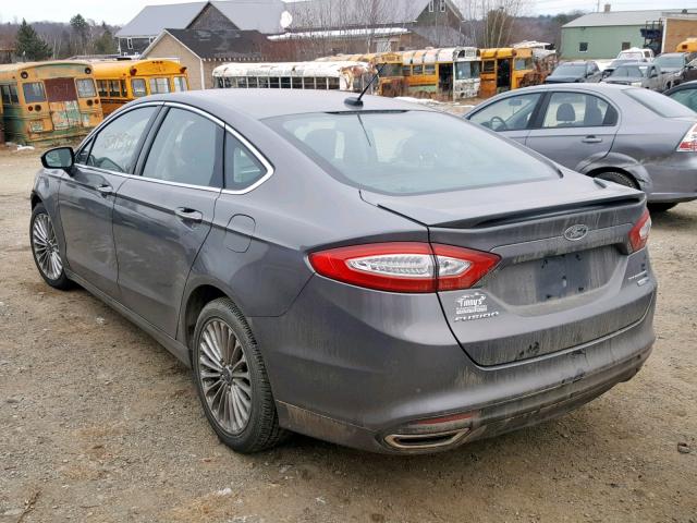 3FA6P0D97ER165734 - 2014 FORD FUSION TIT BLACK photo 3