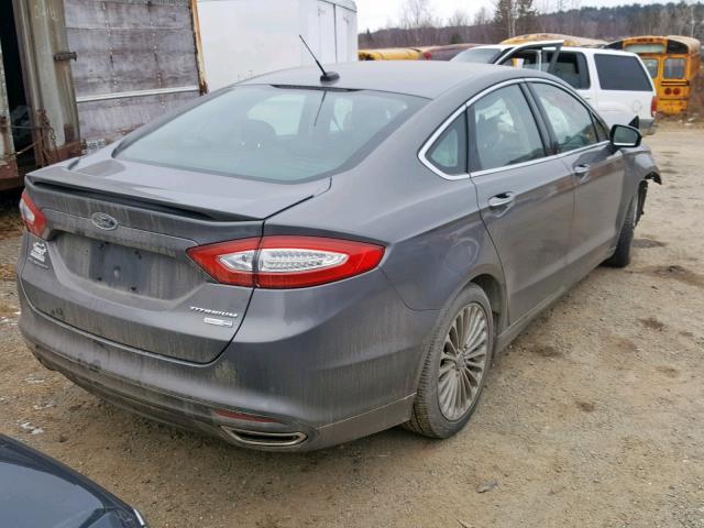 3FA6P0D97ER165734 - 2014 FORD FUSION TIT BLACK photo 4