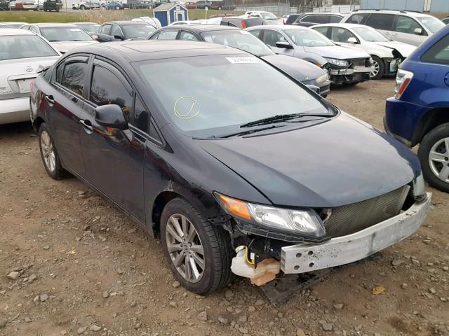 2HGFB2F95CH513865 - 2012 HONDA CIVIC EXL BLACK photo 1