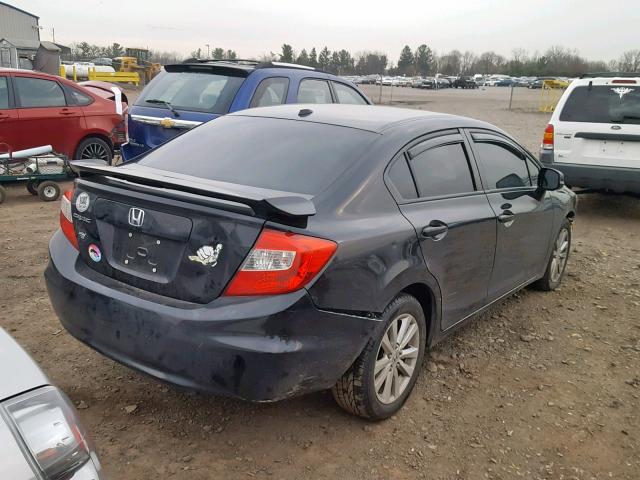 2HGFB2F95CH513865 - 2012 HONDA CIVIC EXL BLACK photo 4