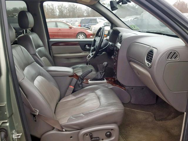 1GKDT13S142340901 - 2004 GMC ENVOY GREEN photo 5