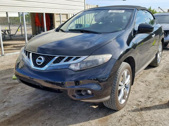 JN8AZ1FY6BW001929 - 2011 NISSAN MURANO CRO BLACK photo 2