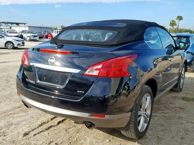 JN8AZ1FY6BW001929 - 2011 NISSAN MURANO CRO BLACK photo 4