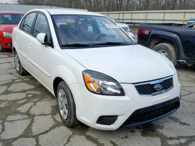 KNADH4A37A6600018 - 2010 KIA RIO LX WHITE photo 1