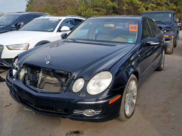 WDBUF56X37B108420 - 2007 MERCEDES-BENZ E 350 BLACK photo 2