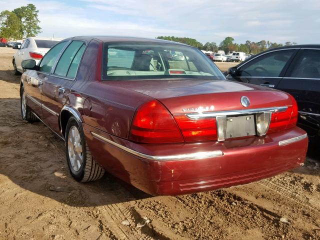 2MEFM75W94X655879 - 2004 MERCURY GRAND MARQ BURGUNDY photo 3