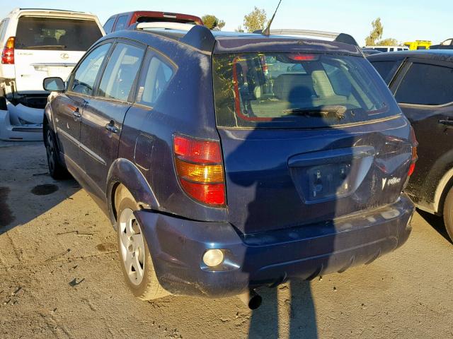 5Y2SL63825Z427915 - 2005 PONTIAC VIBE BLUE photo 3