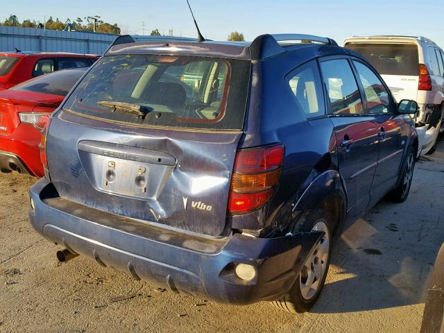 5Y2SL63825Z427915 - 2005 PONTIAC VIBE BLUE photo 4