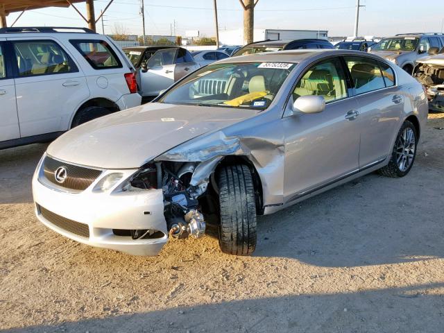 JTHBC96S275011574 - 2007 LEXUS GS 450H SILVER photo 2