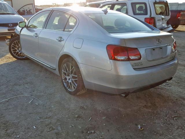 JTHBC96S275011574 - 2007 LEXUS GS 450H SILVER photo 3