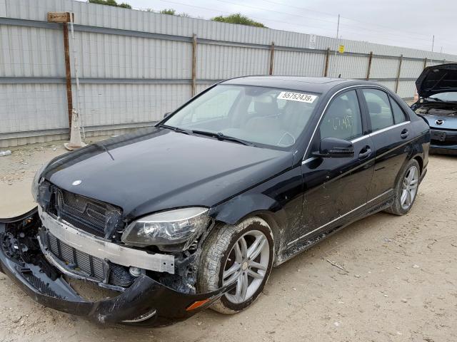 WDDGF4HB2DR252379 - 2013 MERCEDES-BENZ C 250 BLACK photo 2