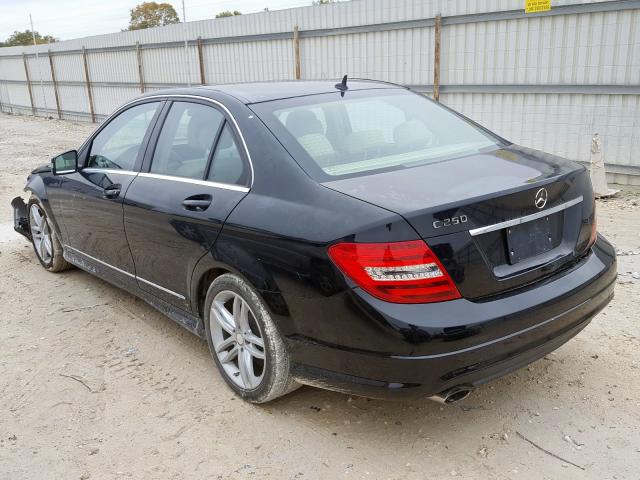 WDDGF4HB2DR252379 - 2013 MERCEDES-BENZ C 250 BLACK photo 3