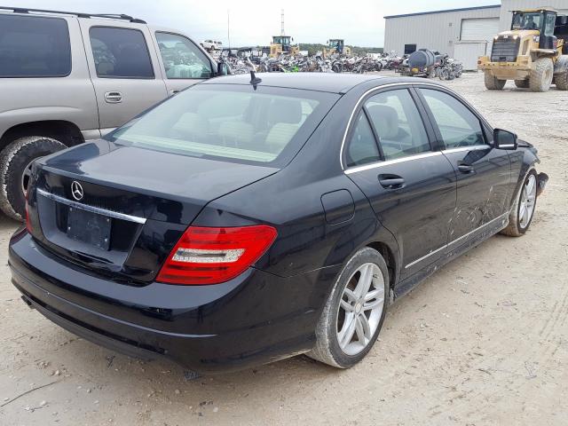 WDDGF4HB2DR252379 - 2013 MERCEDES-BENZ C 250 BLACK photo 4