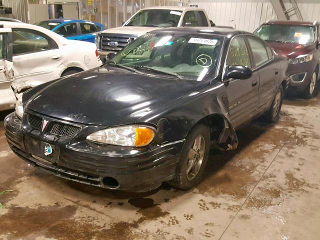 1G2NF52F32C185363 - 2002 PONTIAC GRAND AM S BLACK photo 2