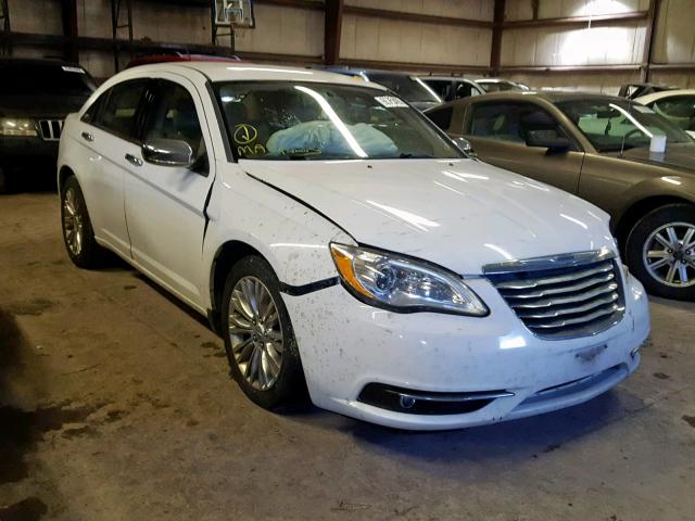 1C3BC2FG1BN610886 - 2011 CHRYSLER 200 LIMITE WHITE photo 1