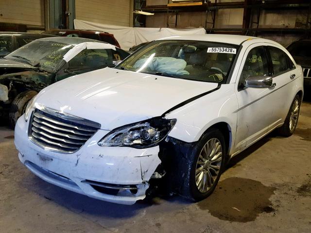 1C3BC2FG1BN610886 - 2011 CHRYSLER 200 LIMITE WHITE photo 2