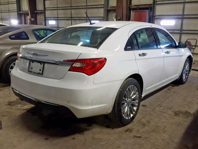 1C3BC2FG1BN610886 - 2011 CHRYSLER 200 LIMITE WHITE photo 4