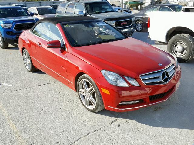 WDDKK5KF1DF189641 - 2013 MERCEDES-BENZ E 350 RED photo 1