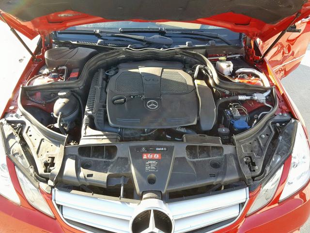 WDDKK5KF1DF189641 - 2013 MERCEDES-BENZ E 350 RED photo 7