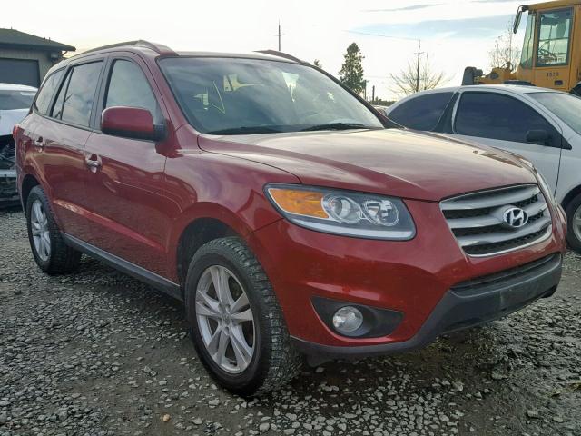 5XYZK4AG7CG132353 - 2012 HYUNDAI SANTA FE L RED photo 1