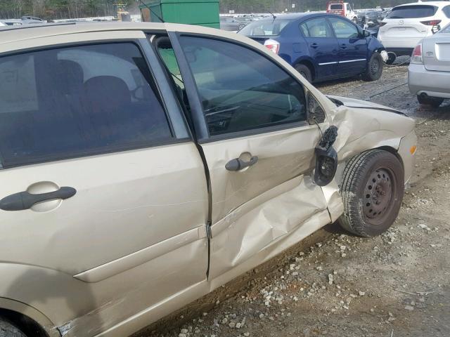 1FAHP34N37W234538 - 2007 FORD FOCUS ZX4 GOLD photo 9