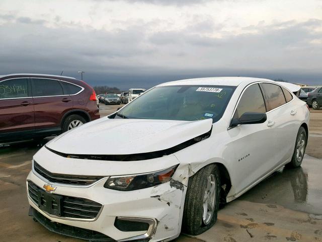 1G1ZB5ST2GF353345 - 2016 CHEVROLET MALIBU LS WHITE photo 2