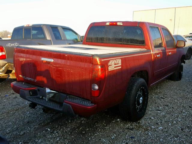 1GCHTCFE3B8111662 - 2011 CHEVROLET COLORADO L BURGUNDY photo 4