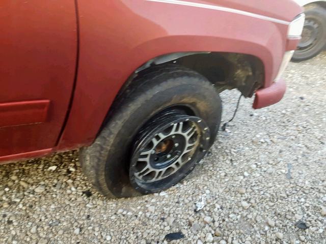 1GCHTCFE3B8111662 - 2011 CHEVROLET COLORADO L BURGUNDY photo 9