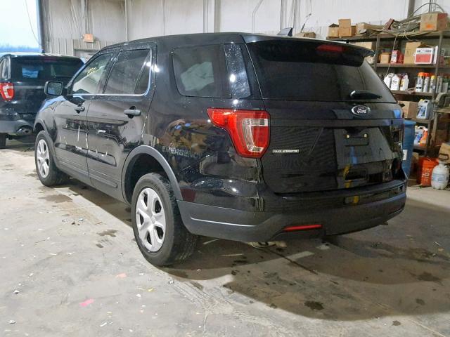 1FM5K8AR6JGA46299 - 2018 FORD EXPLORER P BLACK photo 3