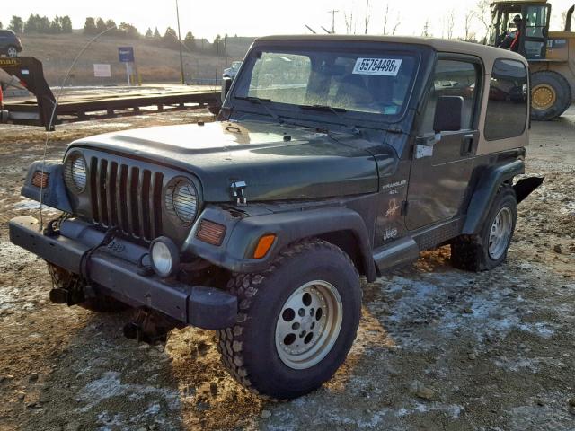 1J4FY49S7VP541795 - 1997 JEEP WRANGLER / GREEN photo 2