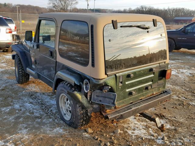 1J4FY49S7VP541795 - 1997 JEEP WRANGLER / GREEN photo 3