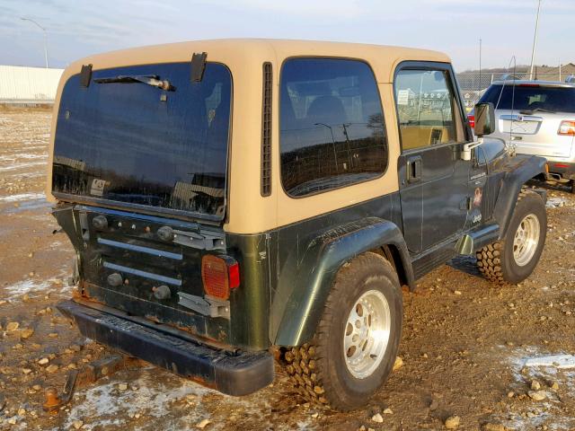 1J4FY49S7VP541795 - 1997 JEEP WRANGLER / GREEN photo 4