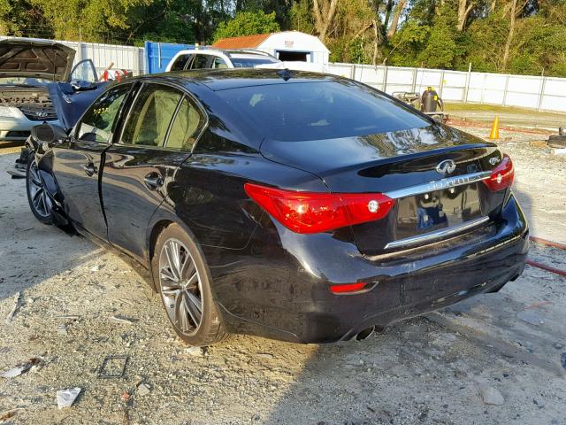 JN1BV7AP9FM344235 - 2015 INFINITI Q50 BASE BLACK photo 3