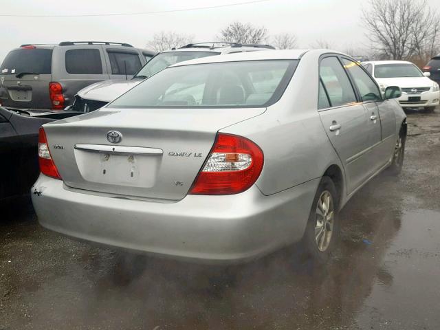 4T1BF30K04U063409 - 2004 TOYOTA CAMRY LE SILVER photo 4