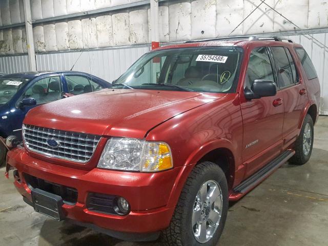 1FMDU75W44ZA52353 - 2004 FORD EXPLORER L RED photo 2