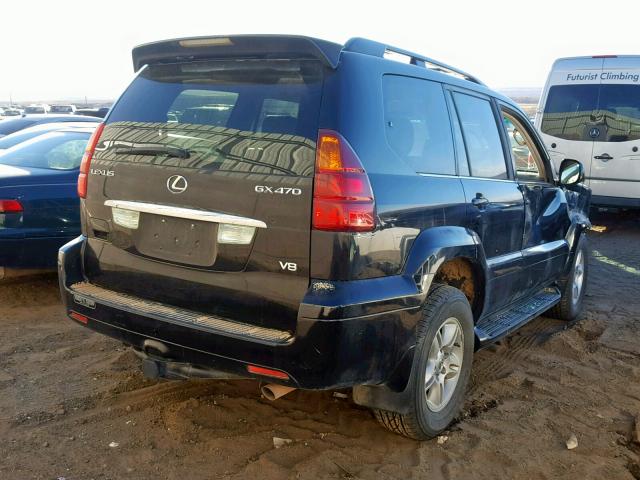 JTJBT20X030020842 - 2003 LEXUS GX 470 BLACK photo 4