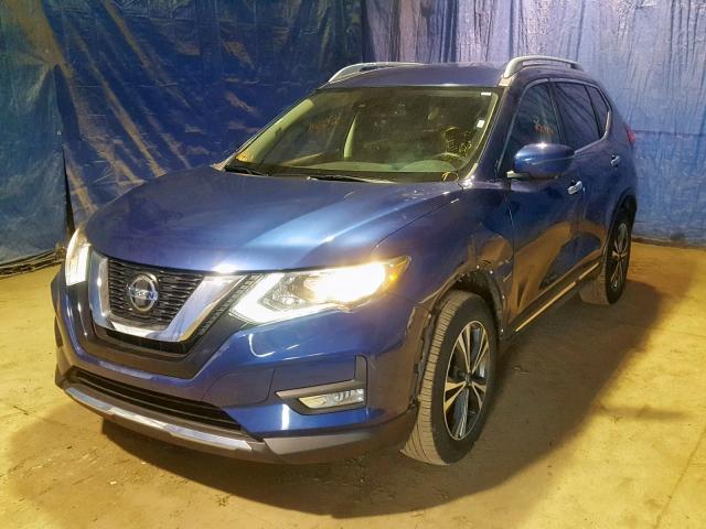 5N1AT2MV0JC733593 - 2018 NISSAN ROGUE SV BLUE photo 2