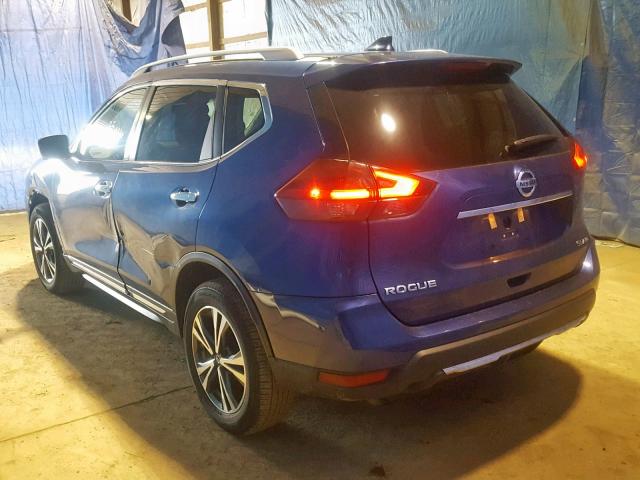 5N1AT2MV0JC733593 - 2018 NISSAN ROGUE SV BLUE photo 3