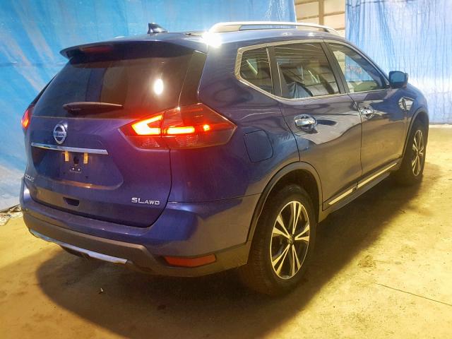 5N1AT2MV0JC733593 - 2018 NISSAN ROGUE SV BLUE photo 4