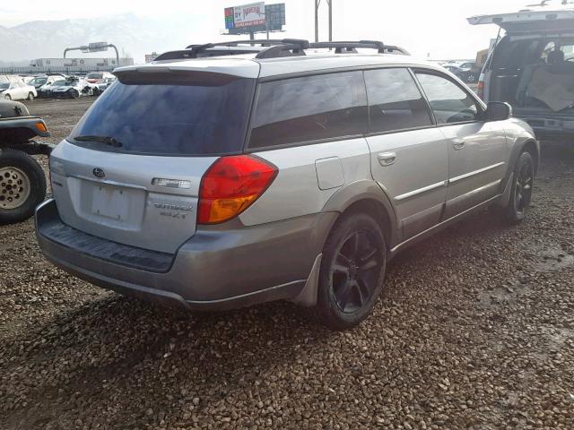 4S4BP67C756389873 - 2005 SUBARU LEGACY OUT SILVER photo 4