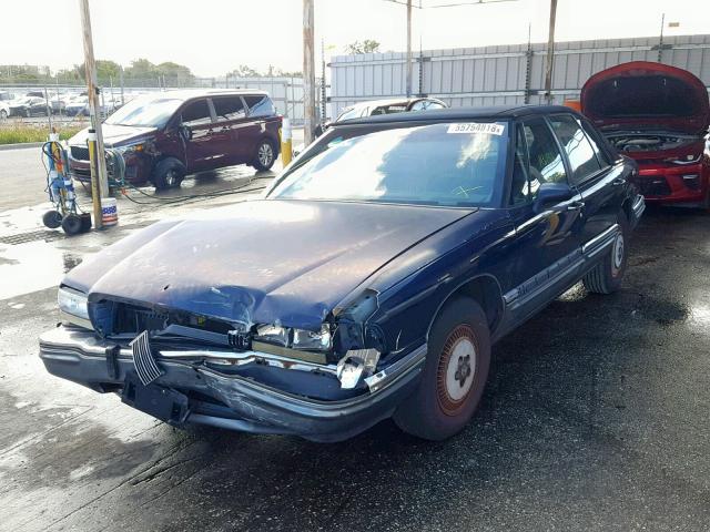 1G4CU5314P1632664 - 1993 BUICK PARK AVENU BLUE photo 2