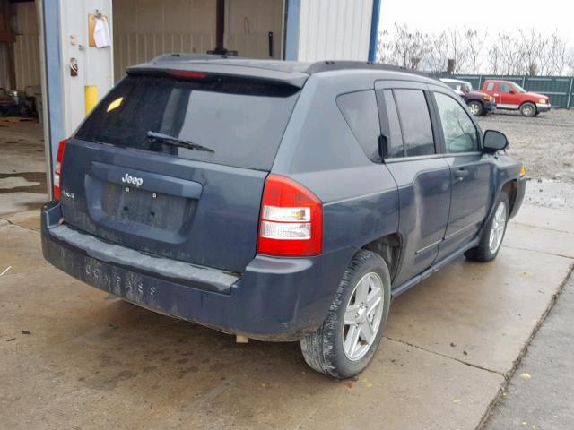 1J8FF47W77D278920 - 2007 JEEP COMPASS BLUE photo 4